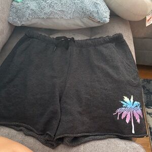 PINK Victoria's Secret Charcoal Lounge Shorts